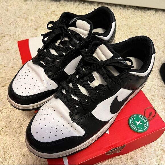 Nike Dunk Low Panda Black & White Mens - Picture 4 of 10